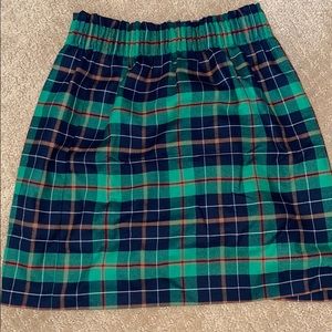 Jcrew tartan skirt